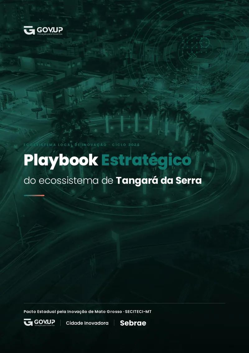 Capa do Playbook Estratégico de Tangará da Serra