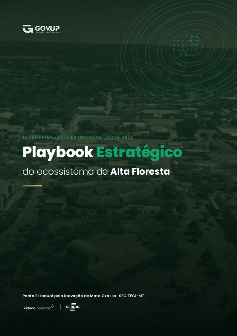 Capa do Playbook Estratégico de Alta Floresta